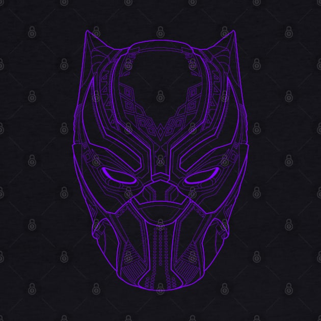 Black Panther Purple by AlternateRealiTEE